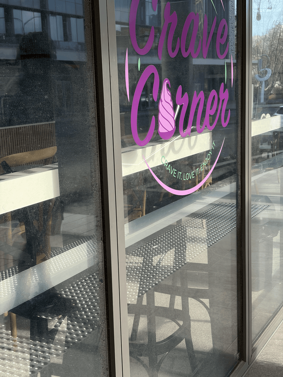 Crave Corner windows after cleaning